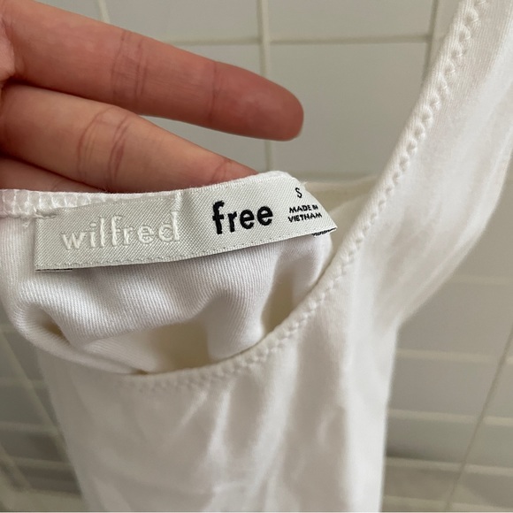 Aritzia Wilfred white tank bodysuit - Picture 2 of 3